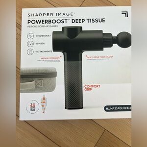 Sharper image deep tissue massager - like new uses one time